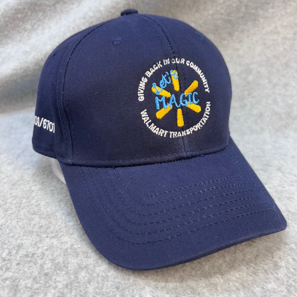 Walmart Transportation Let's Magic Navy Blue Cobra Hat Giving Back Adjustable OS
